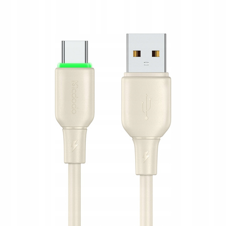 MCDODO KABEL USB-C SZYBKIE ŁADOWANIE DO SAMSUNG XIAOMI TYP C 6A 100W 1M LED
