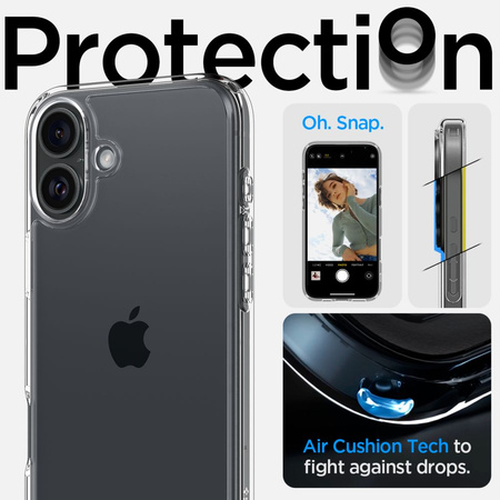 SPIGEN CASE DO IPHONE 16 PLUS ULTRA HYBRID PRZEZROCZYSTE NAJLEPSZA OCHRONA