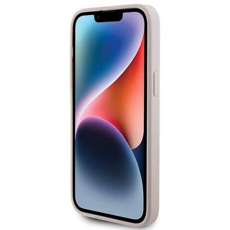 Etui Guess 4G Metal Gold Logo na iPhone 15 Pro Max - różowe