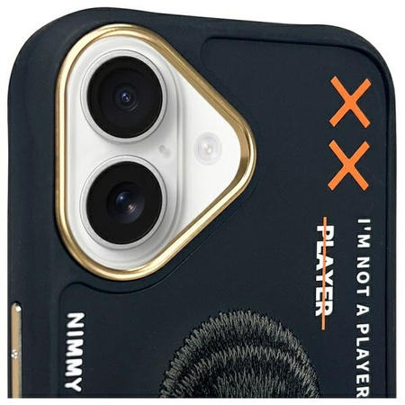 NIMMY ETUI CASE DO IPHONE 16 6.1 CZARNY WZMACNIANE OCHRONA PRZED UPADKAMI
