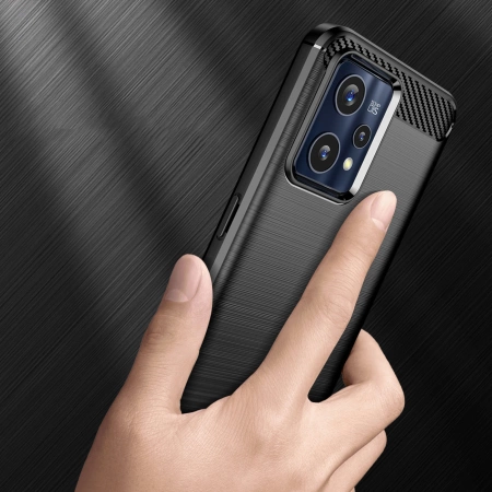 HURTEL CARBON CASE POKROWIEC ELASTYCZNE ETUI DO REALME 9 PRO PLUS