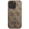 Guess GUHCP13LP4TPW iPhone 13 Pro / 13 6,1" brązowy/brown hardcase 4G Triangle Logo Cardslot