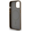 DKNY CASE HARDCASE DO IPHONE 15 14 13 6.1 DO MAGSAFE SKÓRZANE Z LOGO