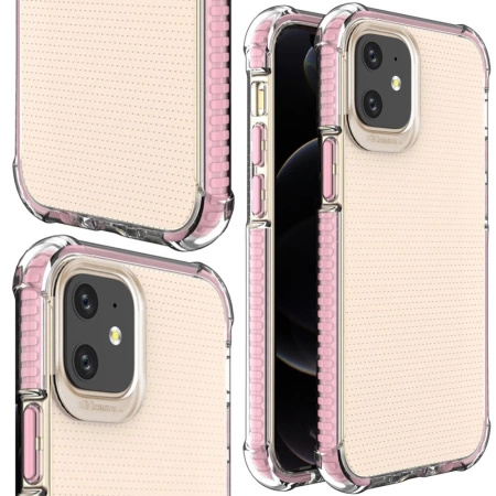 HURTEL SPRING ARMOR POKROWIEC PANCERNY DO IPHONE 12 MINI ŻELOWY Z RAMKĄ