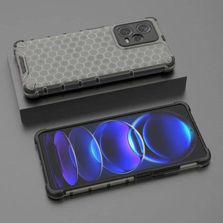 Honeycomb etui do Xiaomi Redmi Note 12 Pro+ pancerny hybrydowy pokrowiec czarne