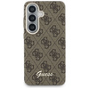 Etui Guess 4G Script MagSafe do Samsung  Galaxy S26 brązowy