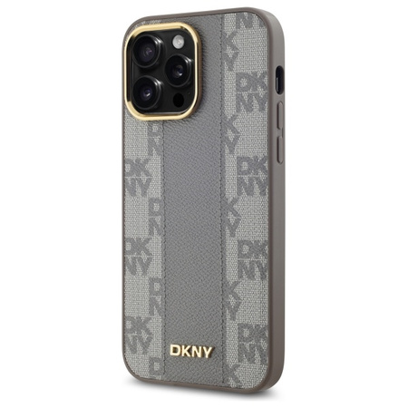DKNY ETUI HARDCASE DO IPHONE 14 PRO MAX 6.7 DO MAGSAFE LEATHER CHECKERED