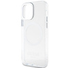 Etui Guess GUHMP12MHTRMS na iPhone 12 / iPhone 12 Pro - srebrne Metal Outline Magsafe