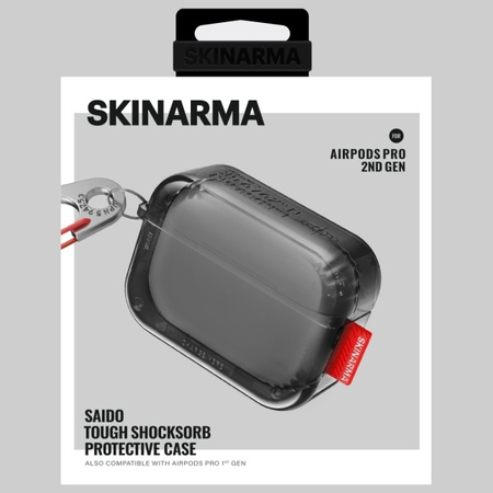 SKINARMA ETUI SAIDO DO AIRPODS PRO 2 OCHRONNE POKROWIEC Z WZMOCNIONEJ SKÓRY