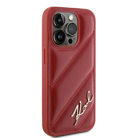 KARL LAGERFELD ETUI HARDCASE DIAGONAL QUILTED SCRIPT DO IPHONE 15 PRO MAX