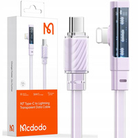 Mcdodo USB-C for iPhone High Speed Angled Cable 36W 1.8M Purple