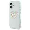 GUESS ETUI HARDCASE DO IPHONE 16 PLUS 6.7 Z MOTYWEM IML HEART PRZEŹROCZYSTE