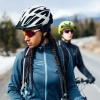 Kask rowerowy MTB Wozinsky z odpinanym daszkiem i tylną lampką USB 57-62 cm - czarno-biały