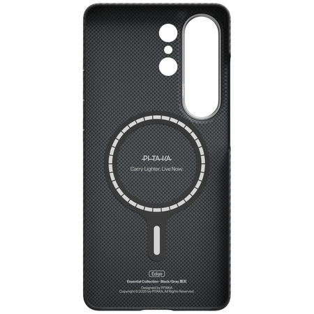 Etui PITAKA Edge Case MagSafe do Samsung Galaxy S26 Ultra czarno-szary