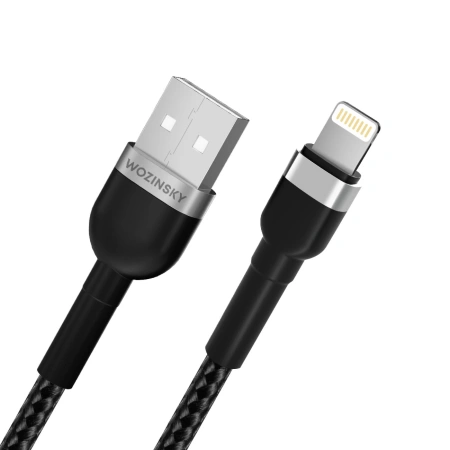 WOZINSKY KABEL USB-A DO LIGHTNING 2.4A DO IPHONE IPAD 1M SZYBKIE ŁADOWANIE
