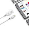 Dudao przewód kabel USB / Lightning 2.1A 2m biały (L4L 2m white)