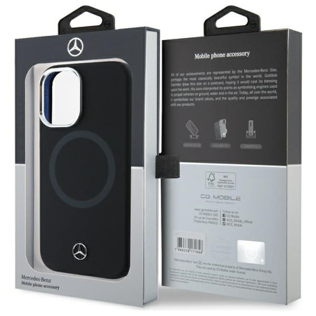 MERCEDES ETUI SILICONE TONAL LOGO DO IPHONE 16 6.1 DO MAGSAFE HARDCASE