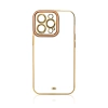 Fashion Case etui do Xiaomi Redmi Note 11 Pro żelowy pokrowiec ze złotą ramką złoty