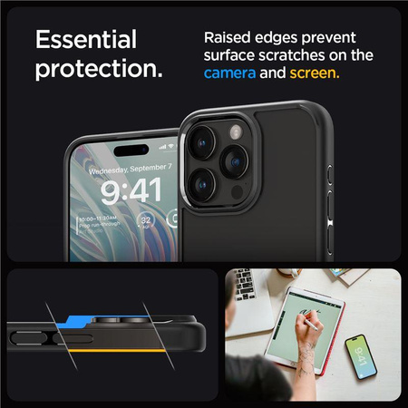 SPIGEN ULTRA HYBRID IPHONE 15 PRO MATTE BLACK