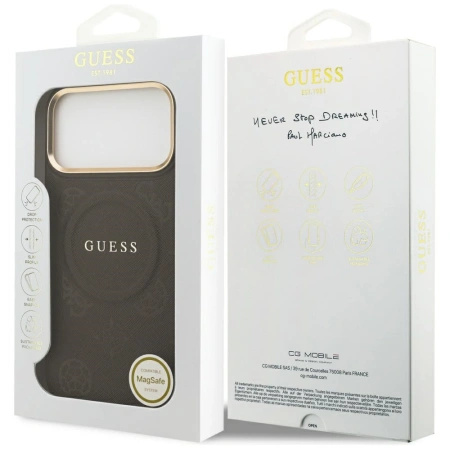 GUESS ETUI PEONY HOT STAMP MAGSAFE DO IPHONE 17 PRO MAX ELEGANCKIE