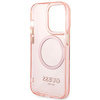 Etui Guess GUHMP14XHTCMP na iPhone 14 Pro Max - różowe Gold Outline Translucent MagSafe