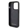 Etui Mercedes Leather&Alu MagSafe na iPhone 15 Pro - srebrne