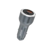Ładowarka samochodowa Dudao R4Ultra 120W Power Delivery Quick Charge LED USB-A USB-C - szary