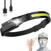 HURTEL LATARKA CZOŁOWA LED Z CZUJNIKIEM RUCHU DO WĘDROWANIA Z IPX4 1200 MAH