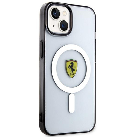 Etui Ferrari FEHMP14SURKT na iPhone 14 przezroczysty/- przezroczyste hardcase Outline Magsafe