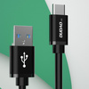 Dudao kabel przewód USB - USB Typ C Super Fast Charge 1 m czarny (L5G-Black)