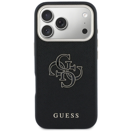 Etui Guess FW Resin Logo do iPhone 17 Pro czarny