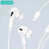 USAMS SŁUCHAWKI STEREO EP-41 MAXDO LIGHTNING DO APPLE IPHONE 11 12 13 14