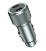 JELLICO ładowarka samochodowa F17 PD 60W 2xUSB-C Czarny