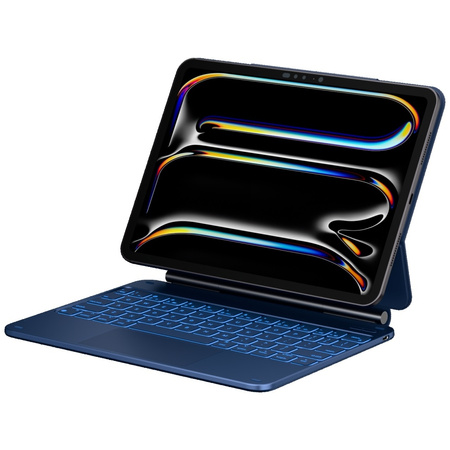 Etui Typecase Edge z klawiaturą do iPad  Air 11" 2024/2025 błękitny pacyfik