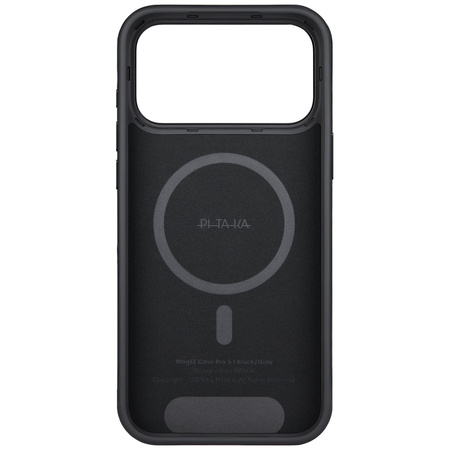Etui PITAKA Aramid UltraGuard MagSafe do iPhone 17 Pro czarno szary