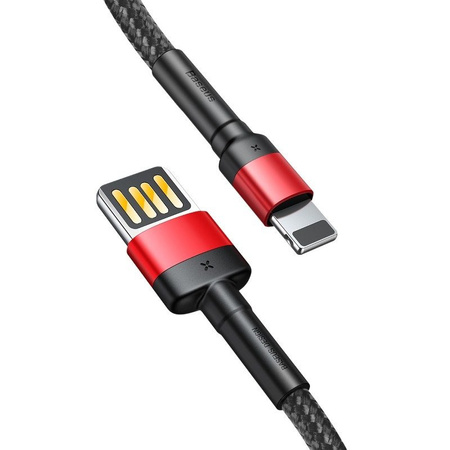 BASEUS KABEL DO LIGHTNING 1M 2,4A DO IPHONE X XS XR 11 12 13 14 DWUSTRONNY