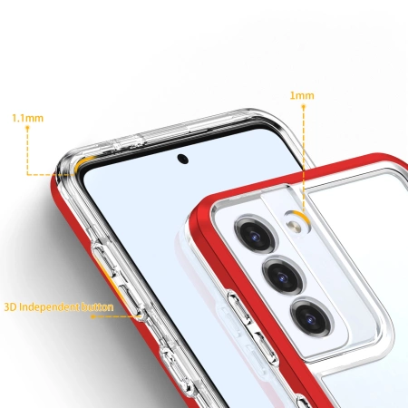 HURTEL ETUI CLEAR 3IN1 DO SAMSUNG GALAXY S21+ 5G Z RAMKĄ PROTEKCJA TELEFONU