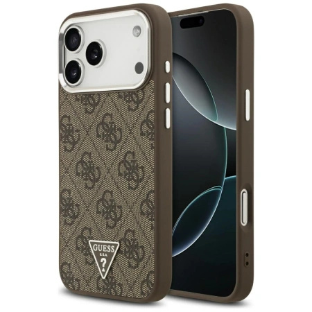 GUESS ETUI 4G TRIANGLE LOGO MAGSAFE DO IPHONE 17 PRO MAX ELEGANCKA OCHRONA