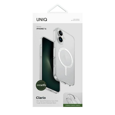 UNIQ ETUI CLARIO DO IPHONE 16 6.1 Z MAGCLICK I ŁADOWANIEM BEZPRZEWODOWYM