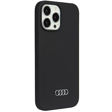Etui Audi Silicone Case na iPhone 13 Pro Max 6.7" - czarne AU-LSRIP13PM-Q3/D1-BK