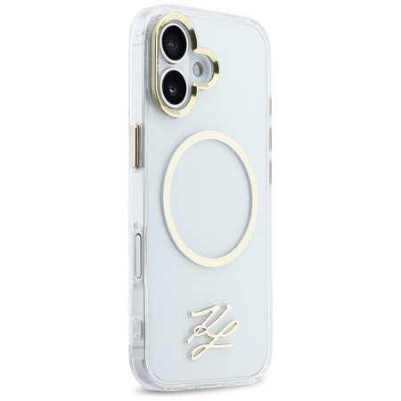 Etui Karl Lagerfeld IML KL Script Logo   MagSafe do iPhone 17 przezroczysty