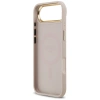 Etui Guess 4G Strass Logo & Big Strap Metal Buttons MagSafe na iPhone Air - różowe