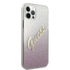 Guess GUHCP12MPCUGLSPI iPhone 12/12 Pro 6,1" różowy/pink hardcase Glitter Gradient Script