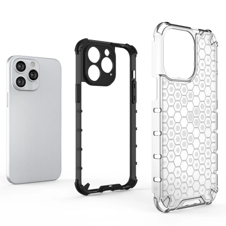 HURTEL ETUI HONEYCOMB DO IPHONE 14 PRO MAX PANCERNY OCHRONA PRZEZROCZYSTE