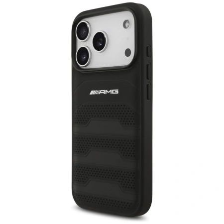 MERCEDES ETUI AMG LEATHER DEBOSSED LINES LOGO DO IPHONE 17 PRO LUKSUSOWE