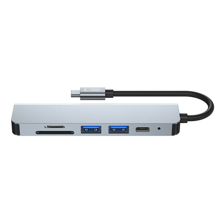 TECH-PROTECT V4-HUB PRZEJŚCIÓWKA 6IN1 DO TELEFONÓW USB-C Z GIGABIT ETHERNET