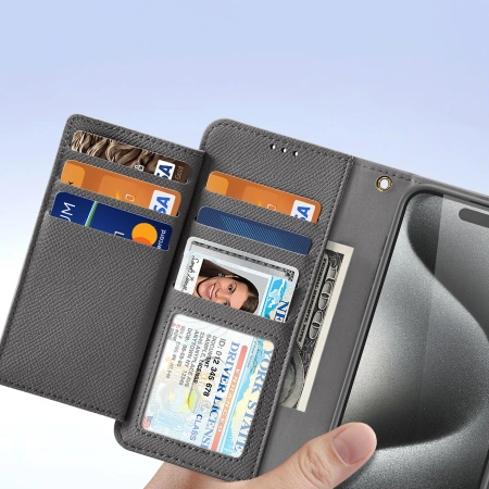DUX DUCIS ETUI DO IPHONE 15 PRO MAX LAWA POKROWIEC MAGNETYCZNY ZAMKNIĘCIE