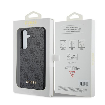 GUESS HARDCASE POKROWIEC DO SAMSUNG GALAXY A35 A356 Z LOGO ZŁOTE METAL