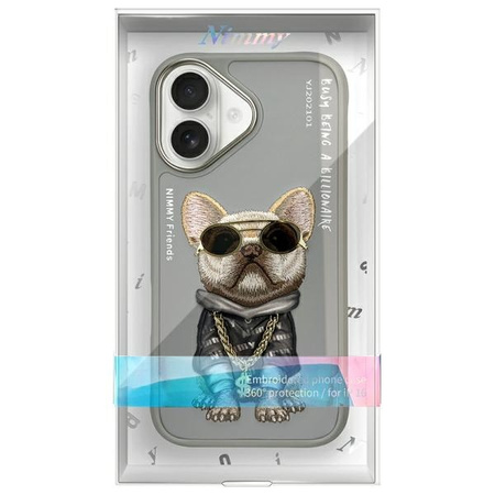 NIMMY CASE ETUI DO IPHONE 16 6.1 MAGNETYCZNE ANTYPOŚLIZGOWE Z OCHRONĄ SZKŁA