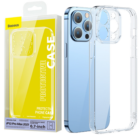 Baseus SuperCeramic Series Glass Case etui szklane do iPhone 13 Pro Max 6.7" 2021 + zestaw czyszczący